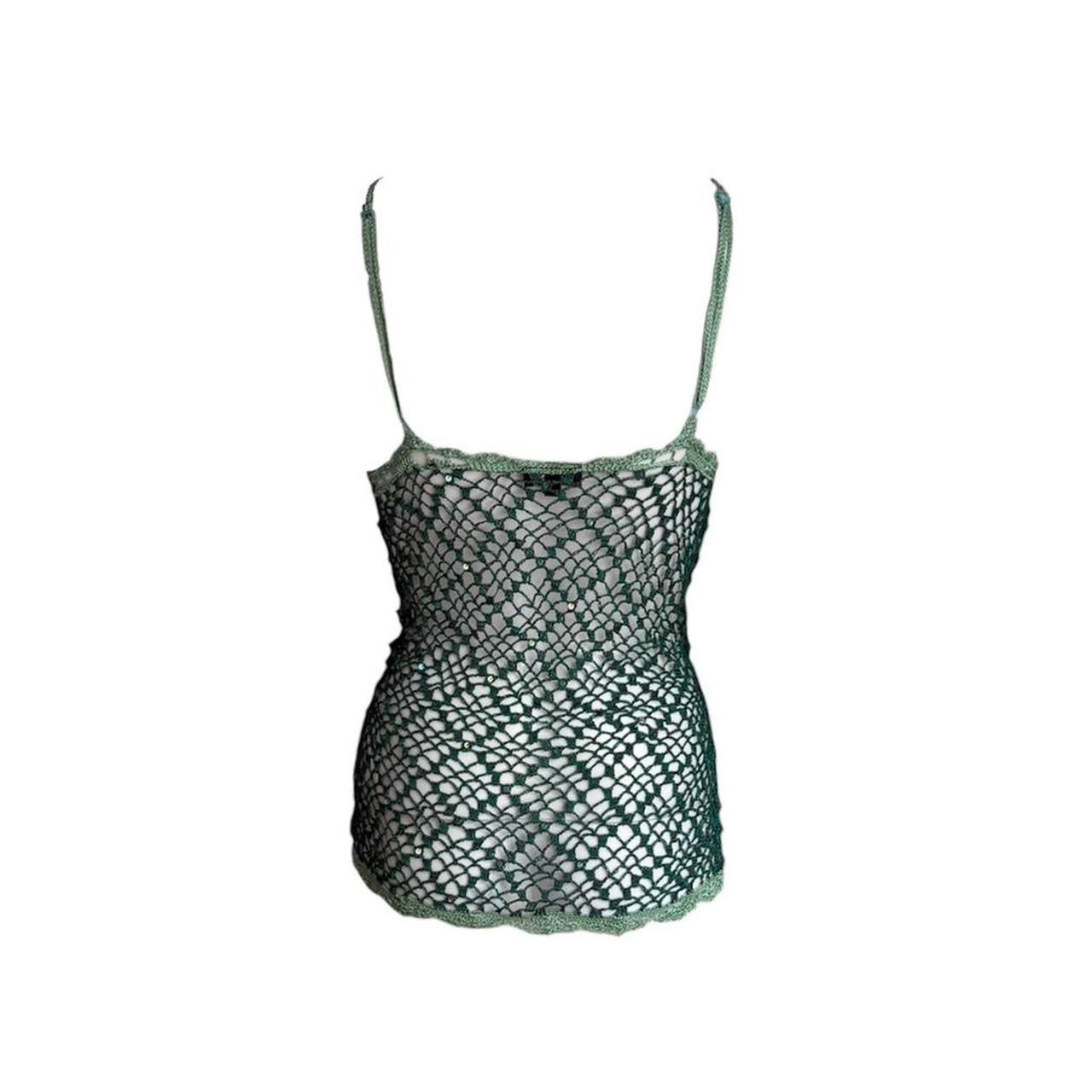Crochet Fishnet Beaded Camisole - As Seen On Edie Britt (Desperate Housewives)