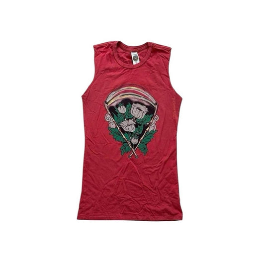 Rose Graphic Muscle T-Shirt - As Seen On Jane Margolis (Breaking Bad)