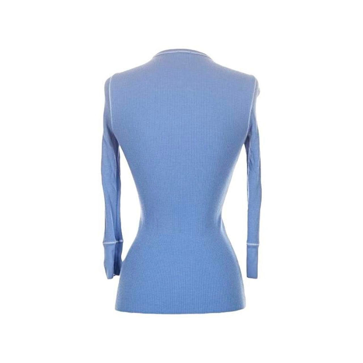 Waffle Knit 3/4 Sleeve Thermal Henley - As Seen On Cady Heron (Mean Girls)