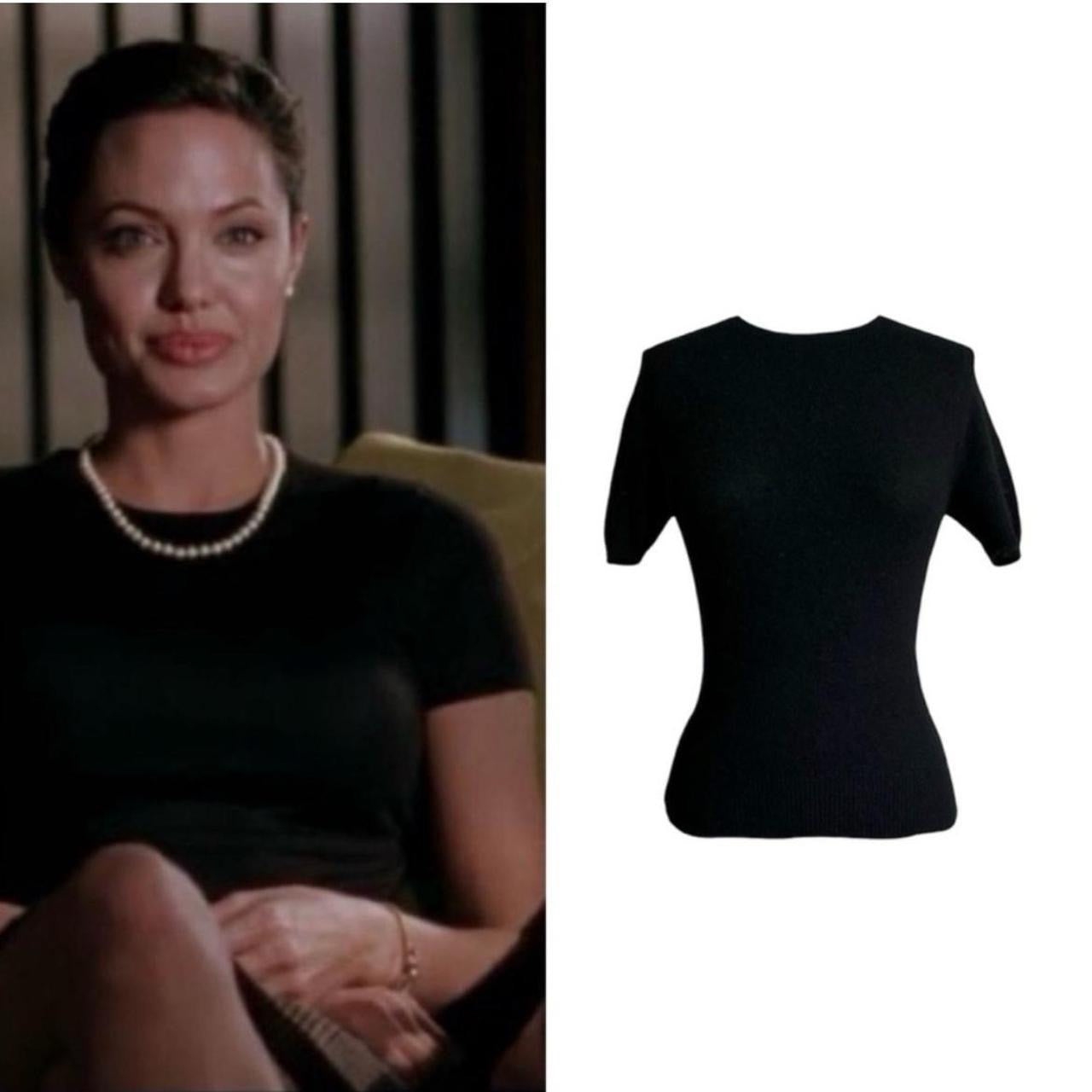 Cashmere T-Shirt Sweater - As Seen On Angelina Jolie (Mr. & Mrs. Smith)