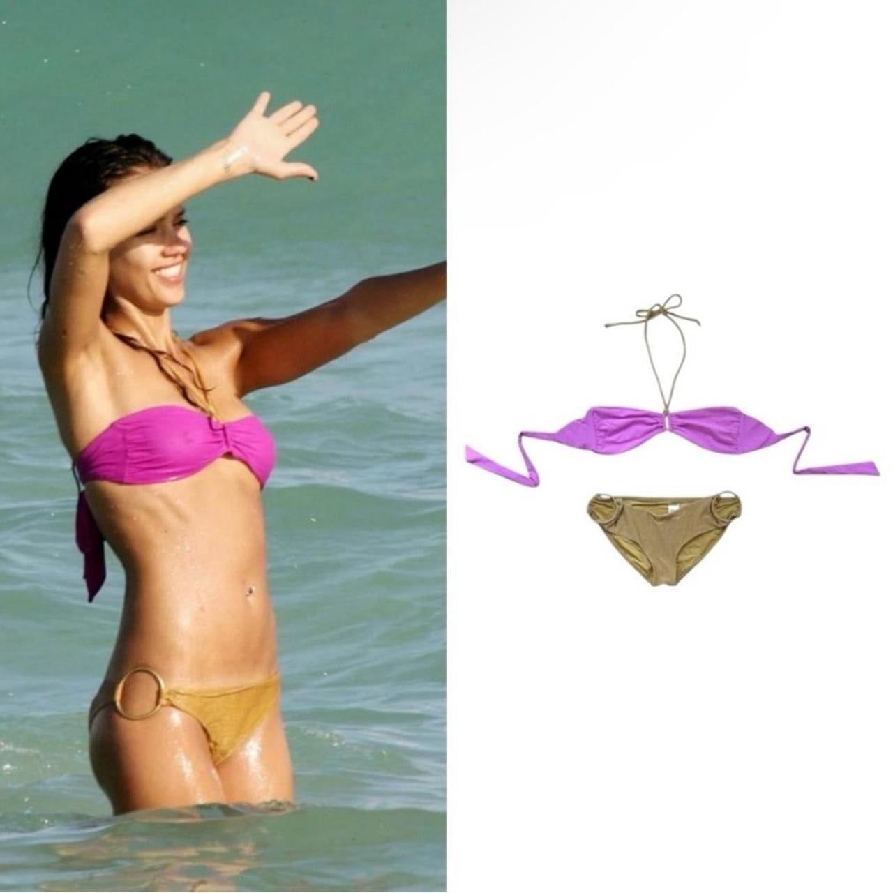 Bandeau Gold Ring Bikini - As Seen On Jessica Alba