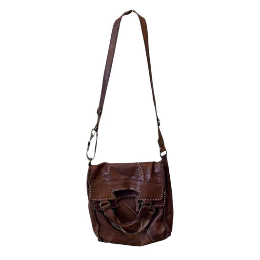 Stitched Leather Messenger Bag - As Seen On Elena Gilbert (The Vampire Diaries)