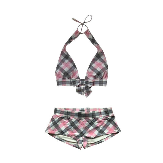 Gingham Bow Bikini Set - As Seen On Holly Madison (The Girls Next Door)