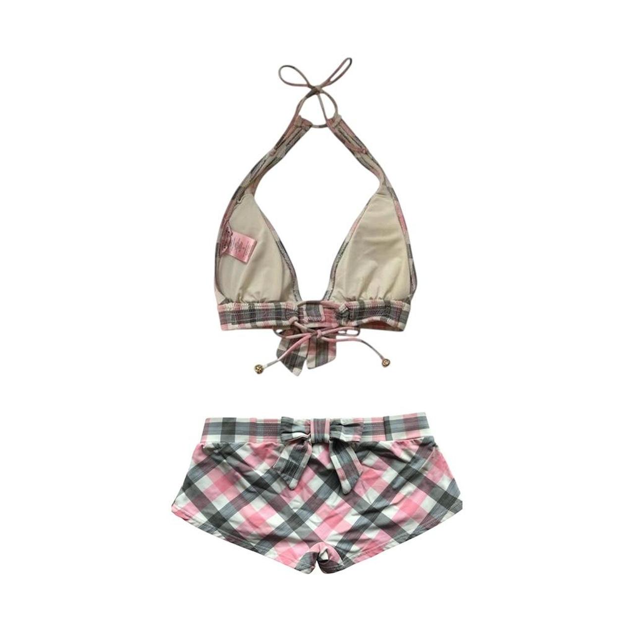 Gingham Bow Bikini Set - As Seen On Holly Madison (The Girls Next Door)