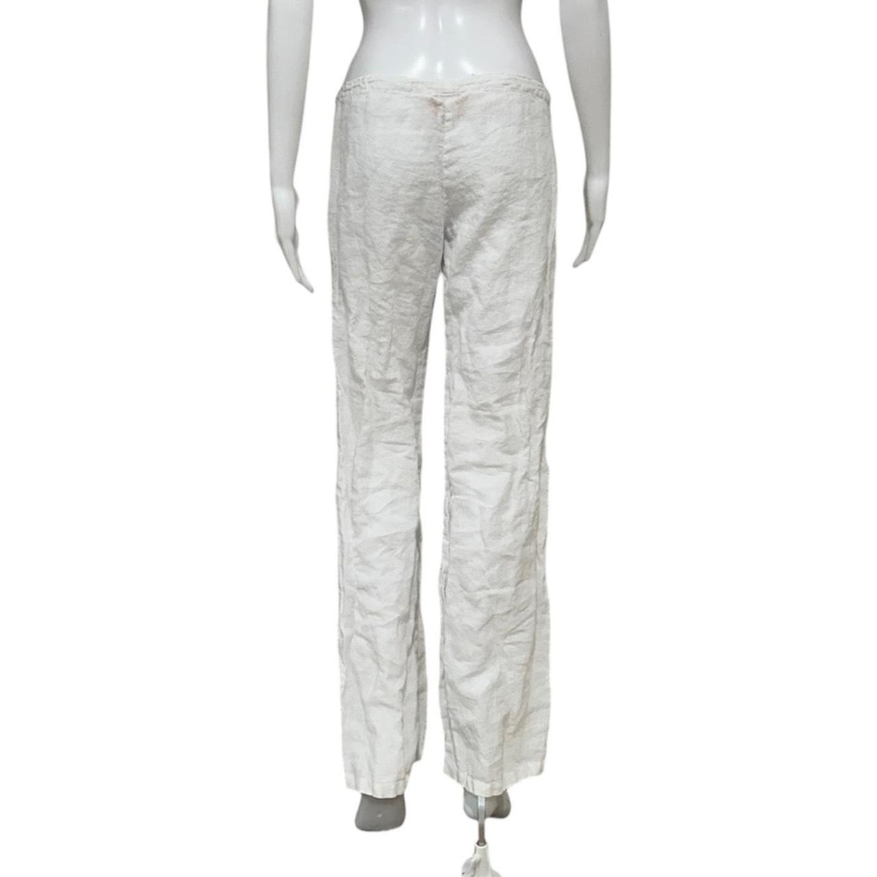 Low-Rise Linen Drawstring Pants - As Seen On Hilary Duff & Angelina Jolie