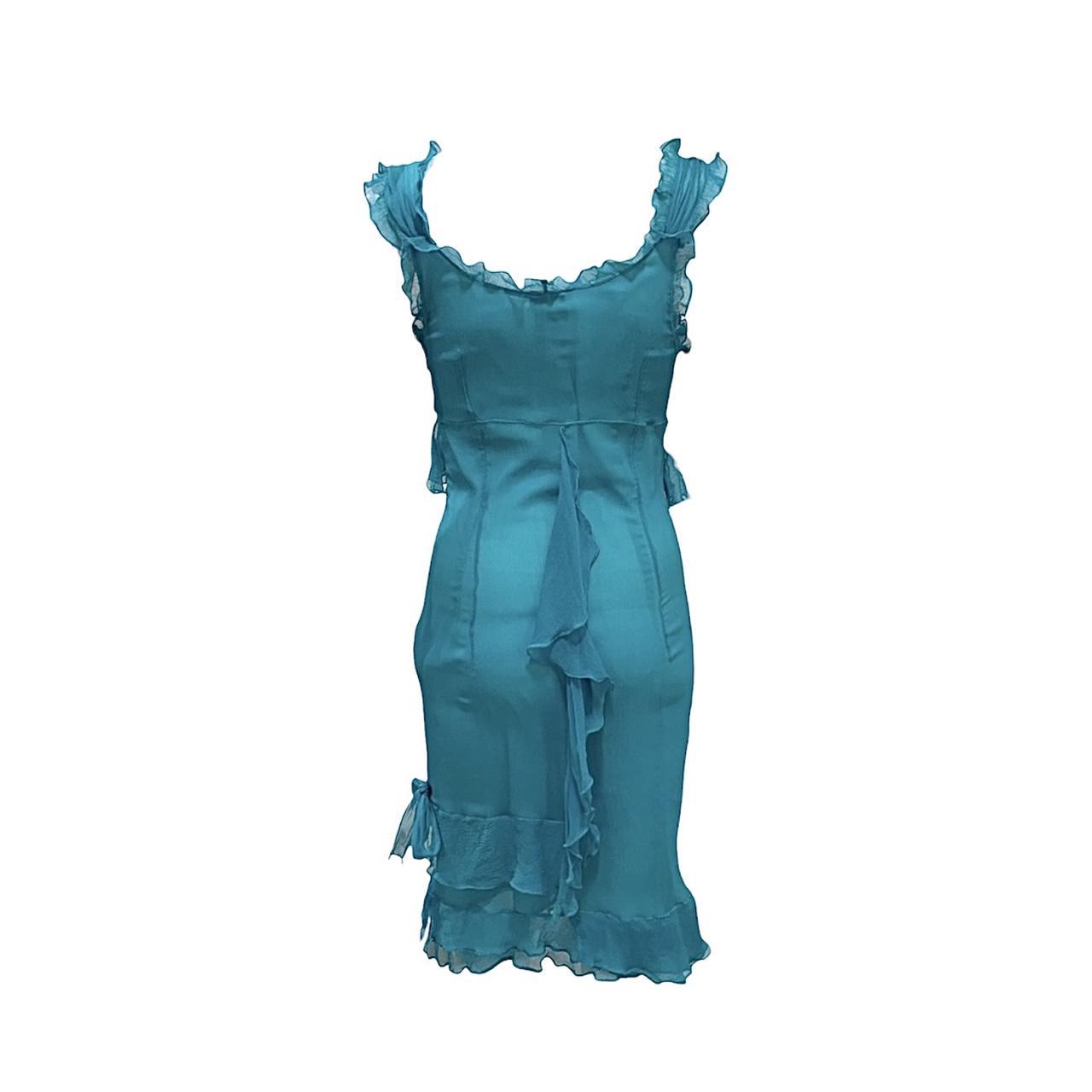 D&G Silk Ruffle Dress - As Seen On Vanessa Hudgens