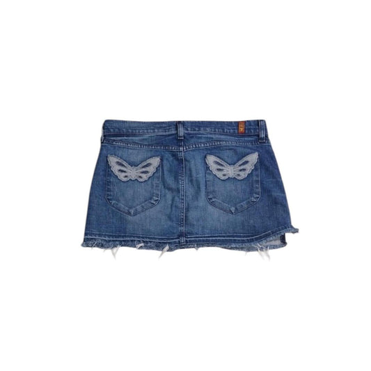 Butterfly Pockets Denim Mini Skirt - As Seen On Megan Fox (Jennifer’s Body)