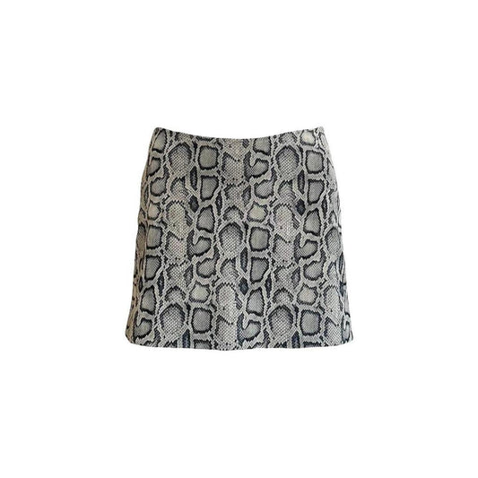 1990s Snake Print Mini Skirt - As Seen On Fran Fine (The Nanny)