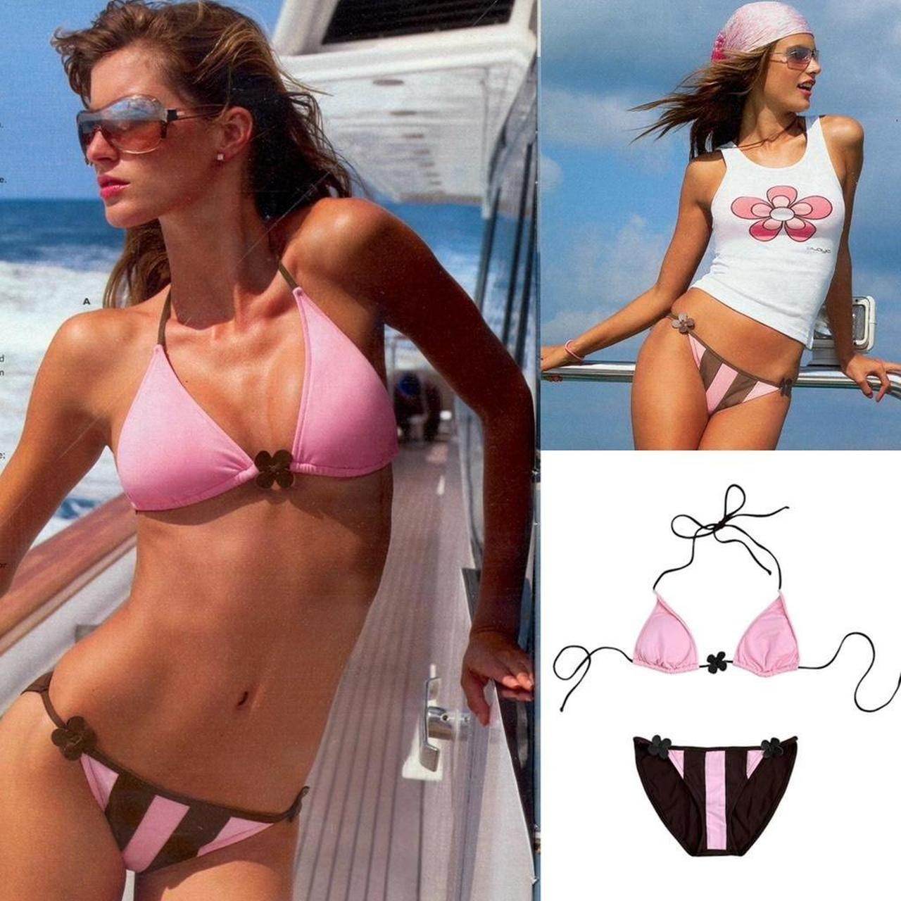 Flower Striped Bikini - As Seen On Gisele Bündchen & Alessandra Ambrosio