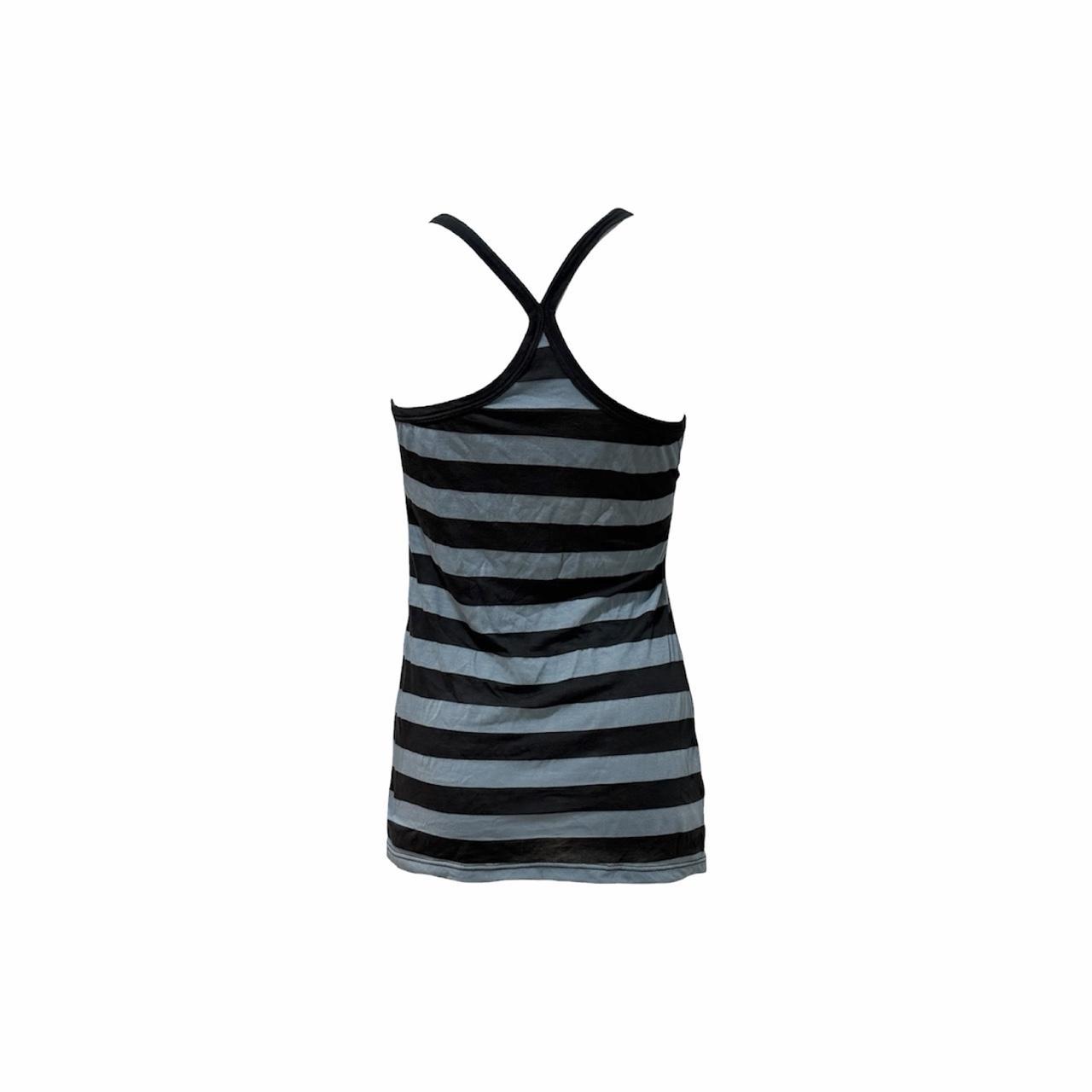 Striped Ruched Tank Top - As Seen On Megan Fox