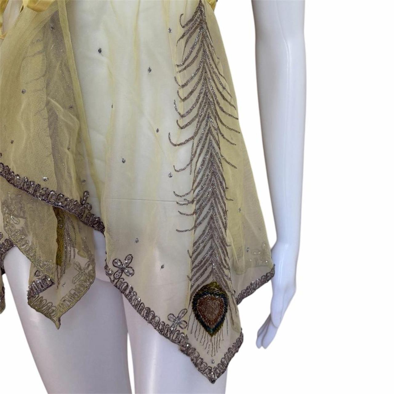 Matthew Williamson Peacock Motif Embellished Camisole - As Seen On Lindsay Lohan