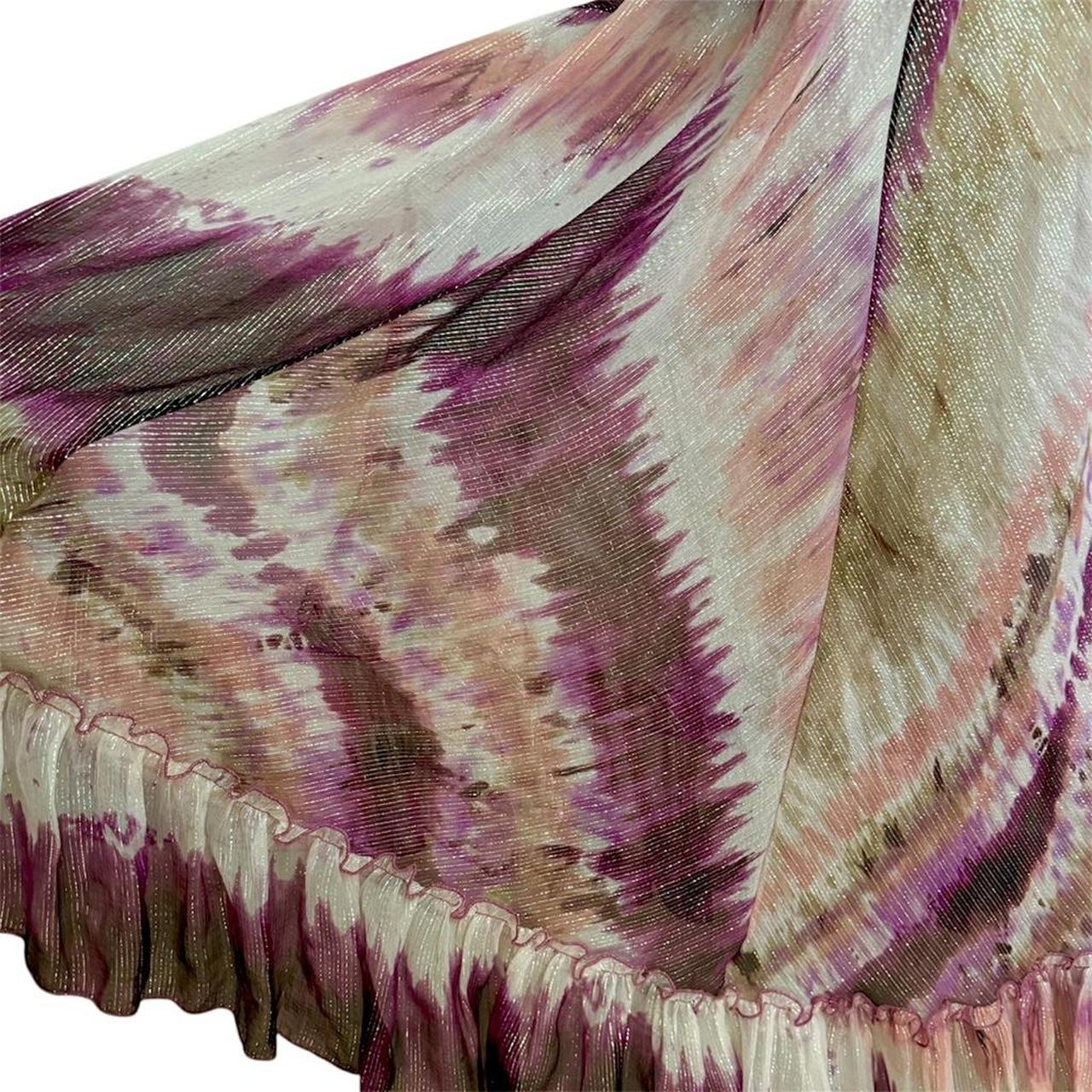 Silk Embellished Watercolor Dress - As Seen On Paris Hilton
