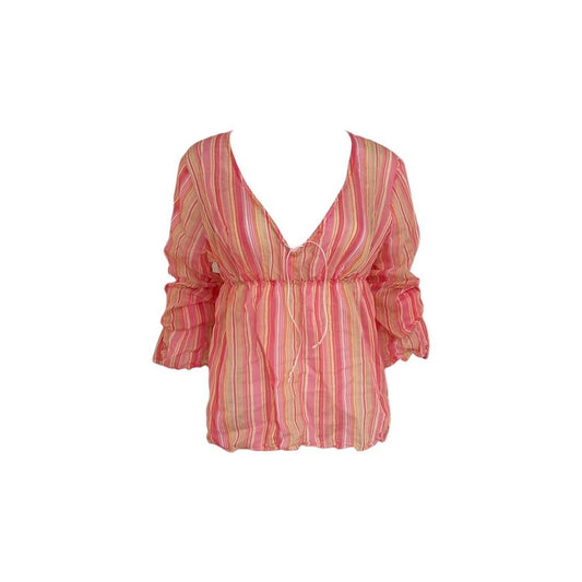 Miss Sixty Striped Peasant Blouse - As Seen On Karen Smith (Mean Girls)