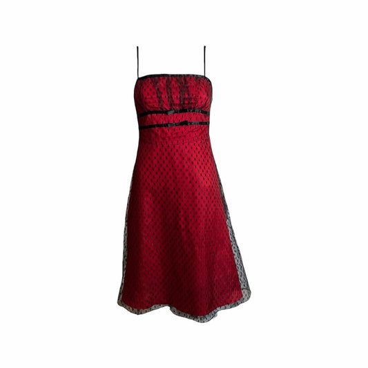Polka Dot Mesh Homecoming Dress - As Seen On Staci (Sleepover Movie)