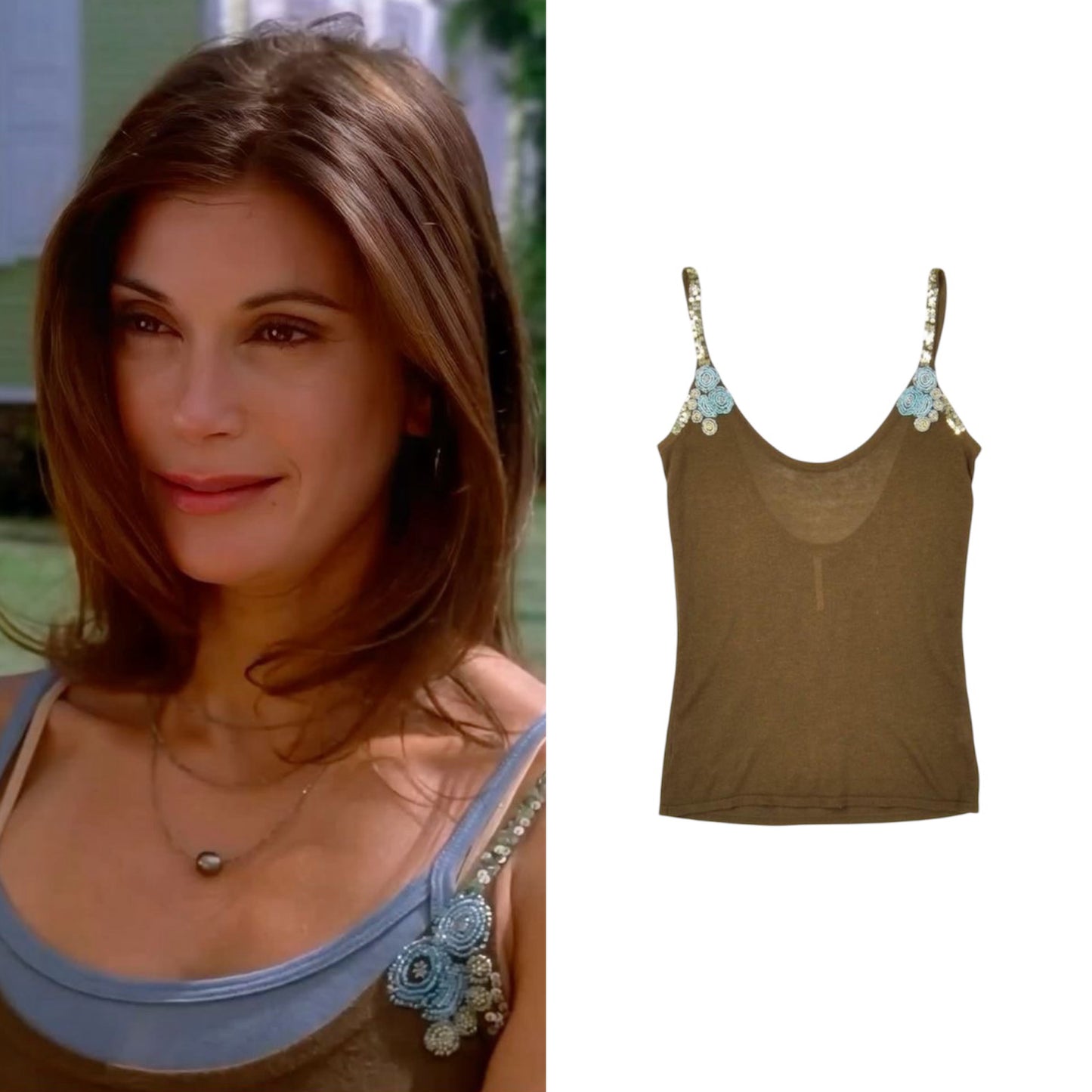 Embellished Knit Tank Top - As Seen On Susan Mayer (Desperate Housewives)