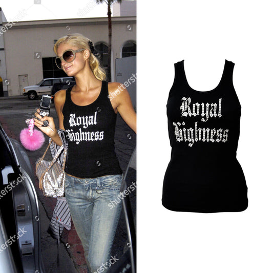 “Royal Highness” Tank Top — As Seen On Paris Hilton