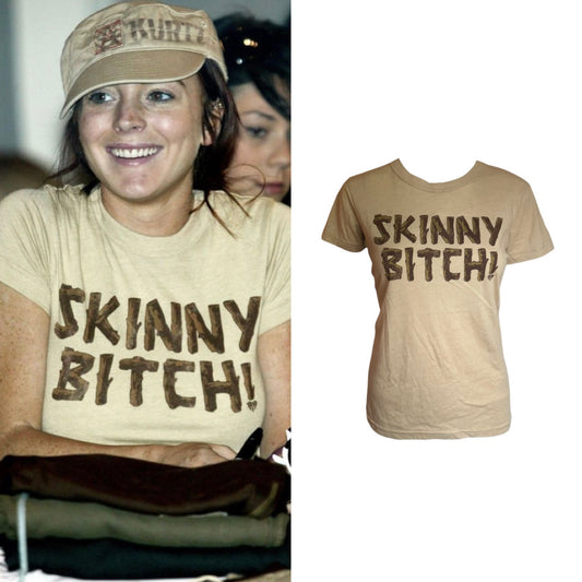 “Skinny Bitch!” T-shirt - As Seen On Lindsay Lohan