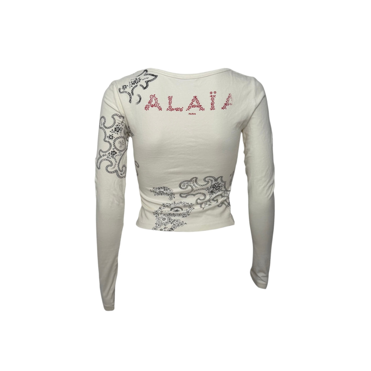 Alaïa Tattoo Paisley Print Midriff Top - As Seen On Monica Bellucci