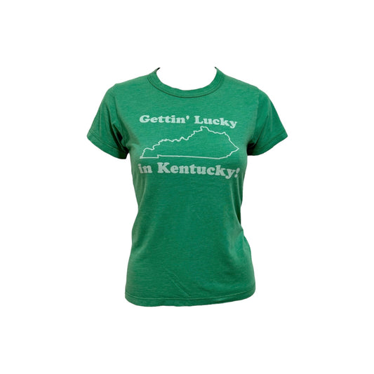 “Gettin’ Lucky in Kentucky” T-Shirt - As Seen On Avril Lavigne & Paris Hilton (The Simple Life)