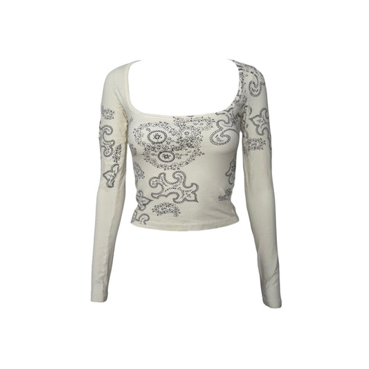 Alaïa Tattoo Paisley Print Midriff Top - As Seen On Monica Bellucci