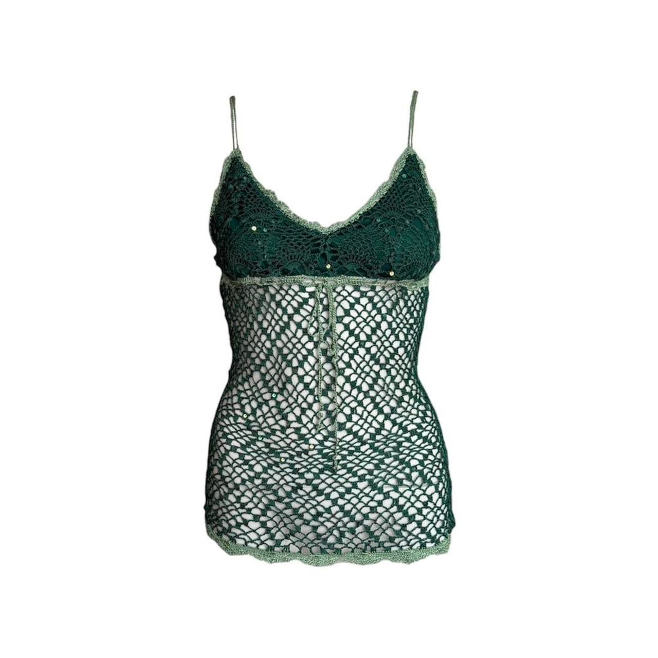 Crochet Fishnet Beaded Camisole - As Seen On Edie Britt (Desperate Housewives)