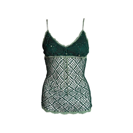 Crochet Fishnet Beaded Camisole - As Seen On Edie Britt (Desperate Housewives)