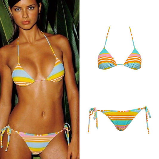Brazilian Striped Bikini - As Seen On Adriana Lima