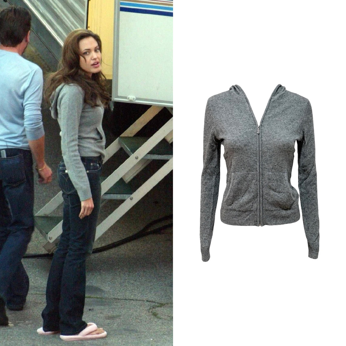 Cashmere Hoodie - As Seen On Angelina Jolie (Mr. & Mrs. Smith)