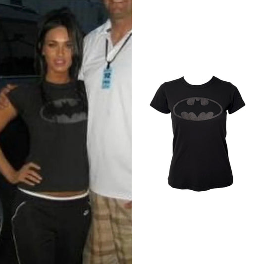 Batman Oval Logo T-Shirt - As Seen On Megan Fox
