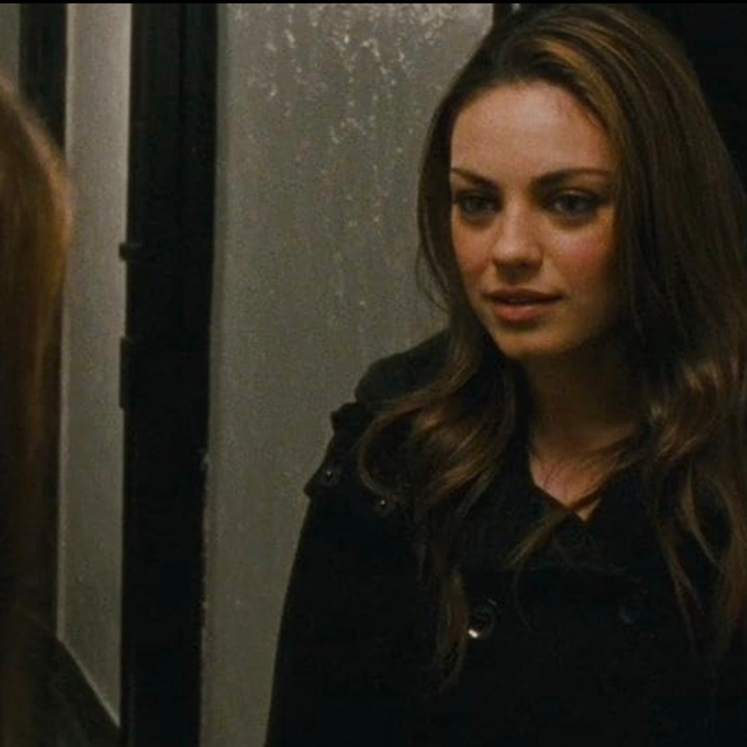 2000s Double-Breasted Hooded Short Coat - As Seen On Lily (Black Swan)