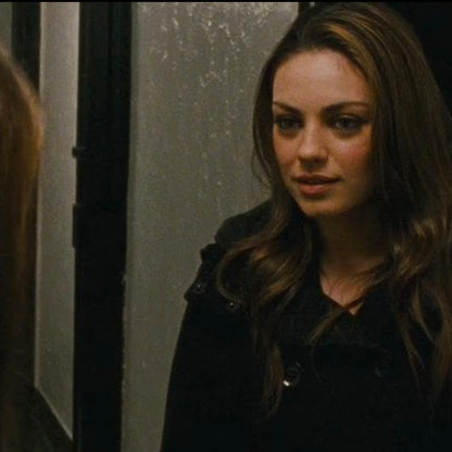 2000s Double-Breasted Hooded Short Coat - As Seen On Lily (Black Swan)