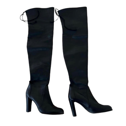 Stuart Weitzman Highland Leather Boots - As Seen On Bella Hadid