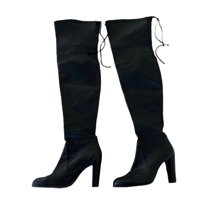 Stuart Weitzman Highland Leather Boots - As Seen On Bella Hadid