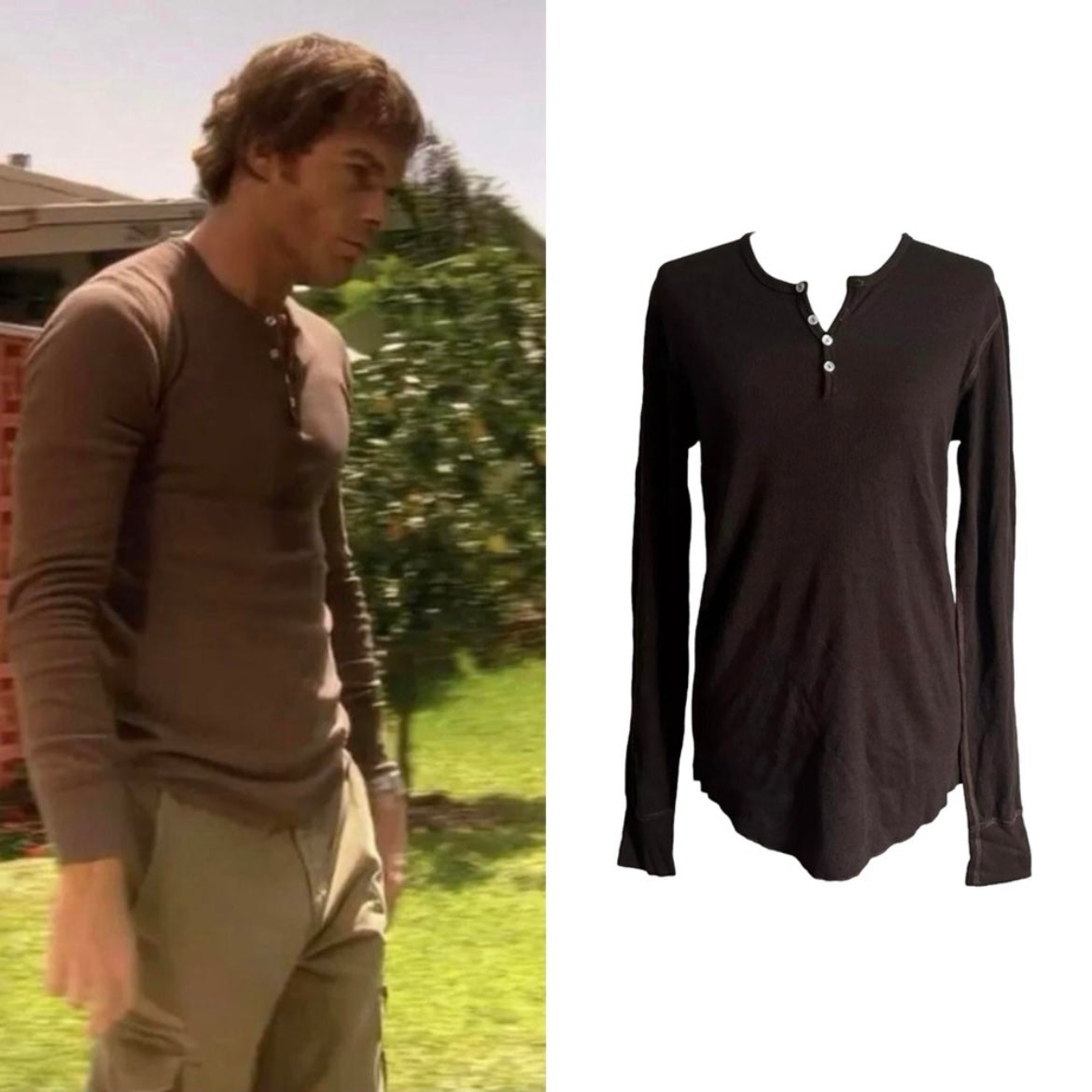 Thermal Henley “Kill Shirt” - As Seen On Dexter Morgan (Dexter)