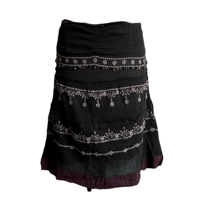 Charm-Embroidered Skirt - As Seen On Miley Cyrus (The Last Song)