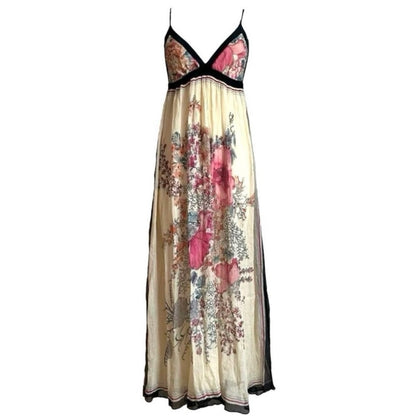 Silk Floral Maxi Dress - As Seen On Paris Hilton