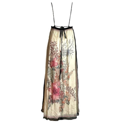 Silk Floral Maxi Dress - As Seen On Paris Hilton