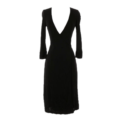 Stretch Jersey 3/4 Sleeve Wrap Dress - As Seen On Angelina Jolie (Mr. & Mrs. Smith)