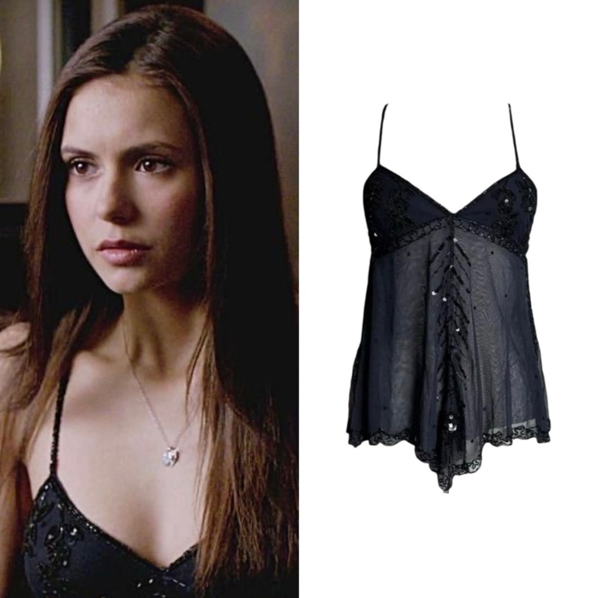 Sequin Beaded Camisole - As Seen On Elena Gilbert (The Vampire Diaries)