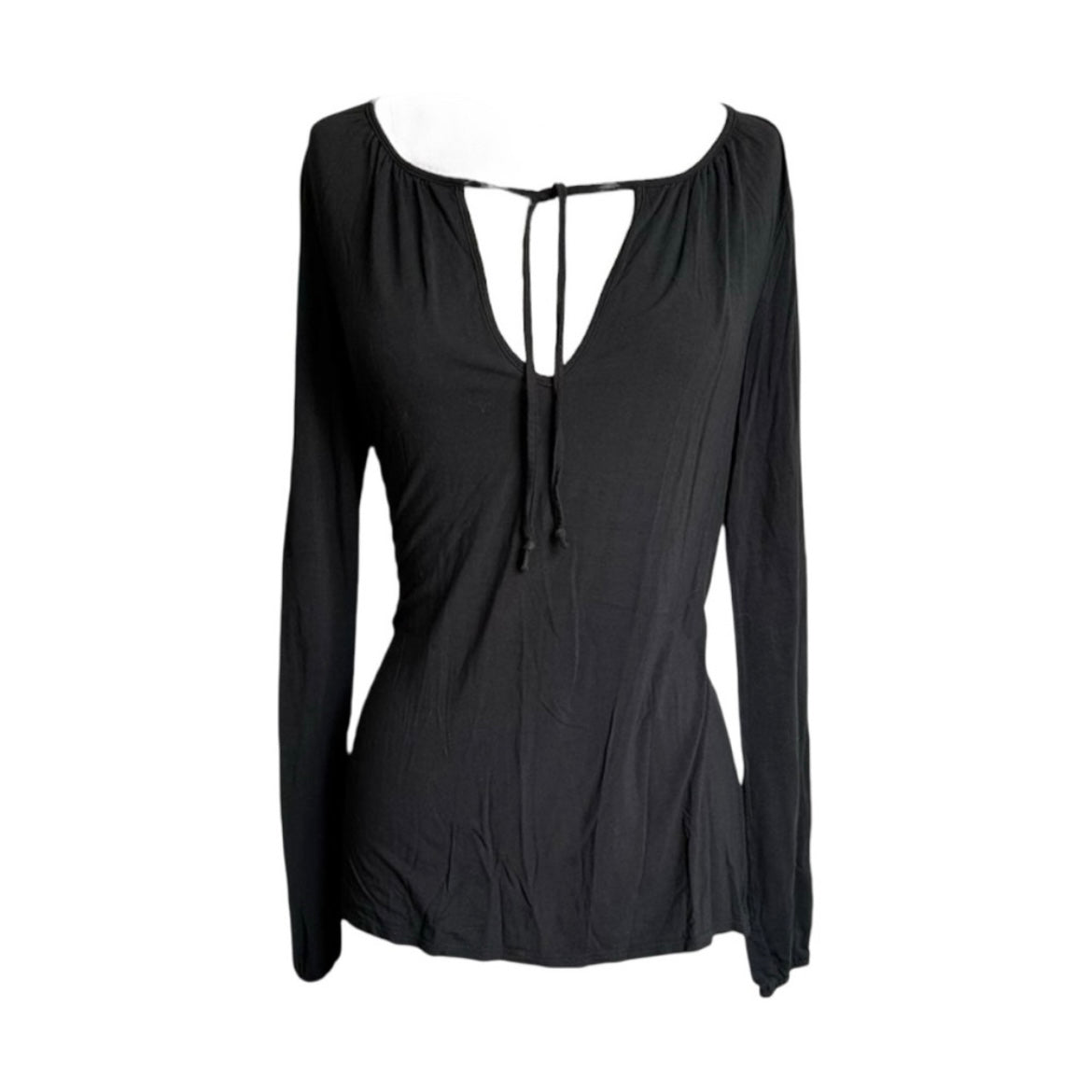 Plunge V-Neck Peasant Blouse - As Seen On Angelina Jolie