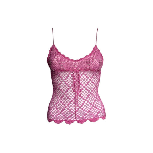 Crochet Fishnet Beaded Camisole - As Seen On Edie Britt (Desperate Housewives)