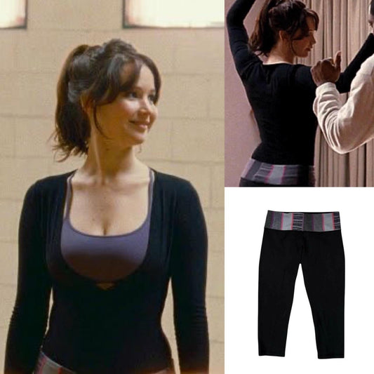 Reversible Patchwork Capri Leggings - As Seen On Jennifer Lawrence (Silver Linings Playbook)