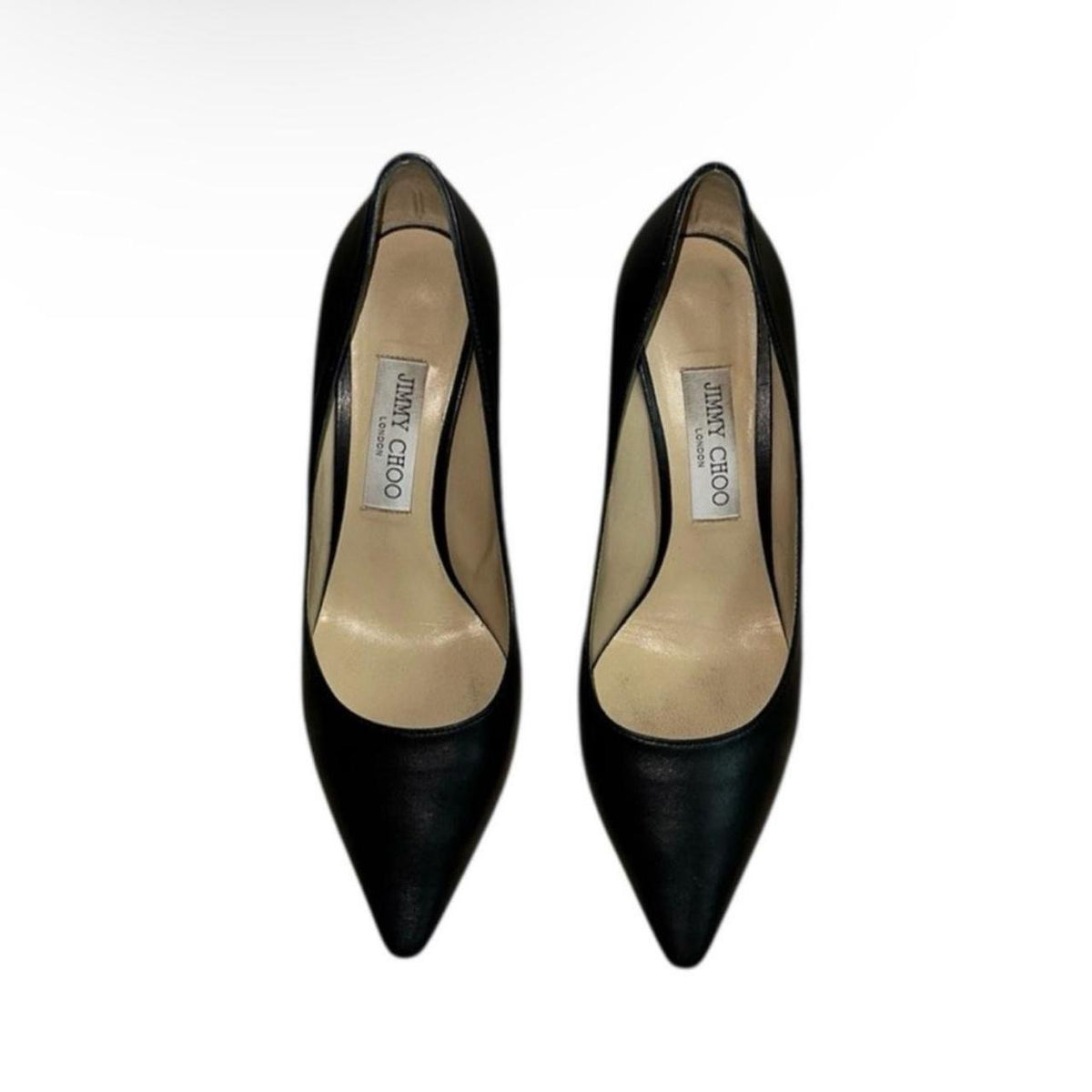 Jimmy Choo Romy 85mm Leather Pointed-Toe Pumps - As Seen On Angelina Jolie & Others