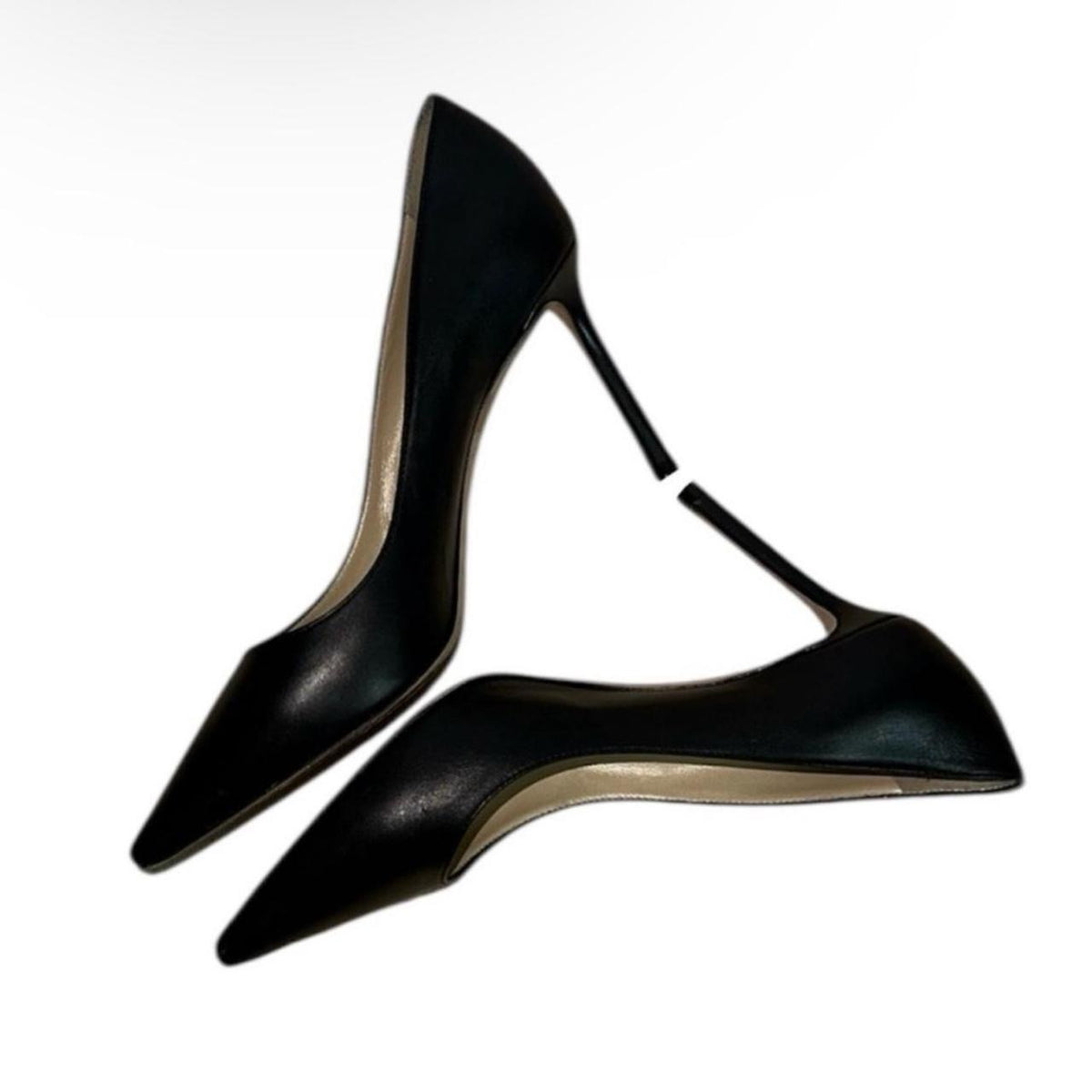 Jimmy Choo Romy 85mm Leather Pointed-Toe Pumps - As Seen On Angelina Jolie & Others