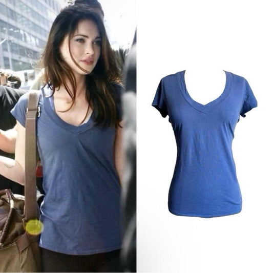 Designer V-Neck T-Shirt - As Seen On Megan Fox