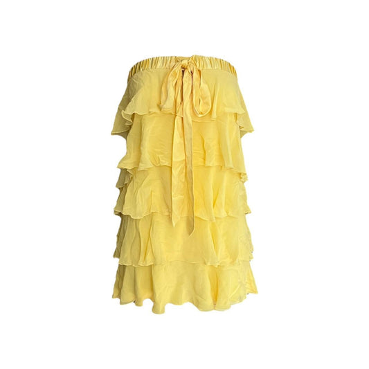 Tiered Silk Strapless Dress - As Seen On Holly Madison (The Girls Next Door)
