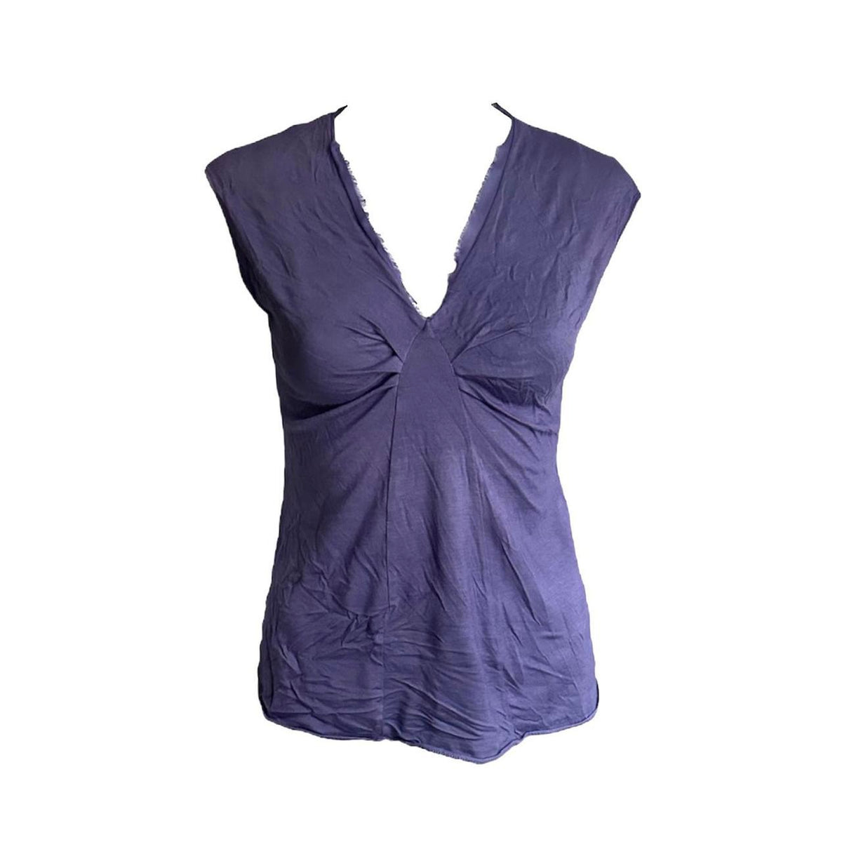 Plunge V-Neck Ruched Blouse - As Seen On Katherine Pierce (The Vampire Diaries)