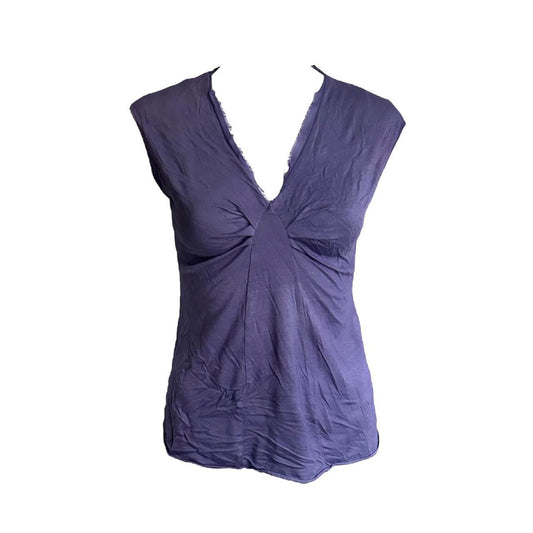 Plunge V-Neck Ruched Blouse - As Seen On Katherine Pierce (The Vampire Diaries)