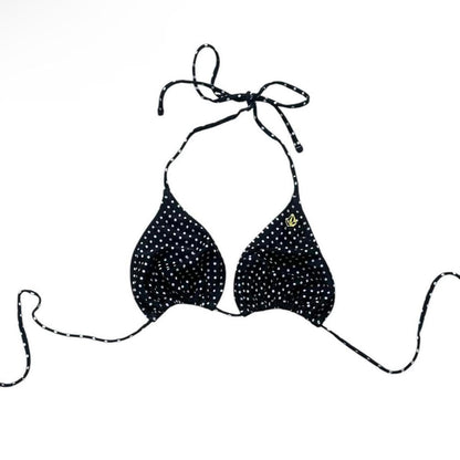 Polka Dot Gold-Striped Mix-Match Bikini - As Seen On Megan Fox