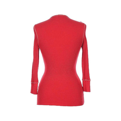 Waffle Knit 3/4 Sleeve Thermal Henley - As Seen On Cady Heron (Mean Girls)